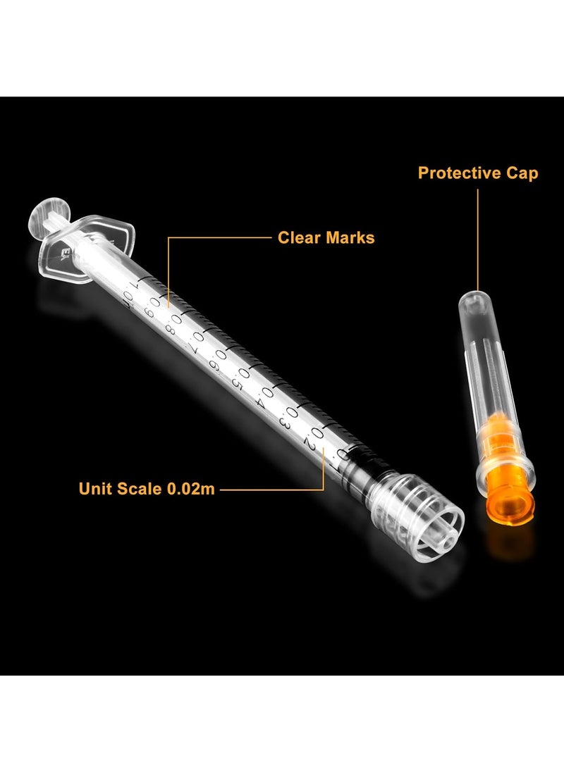 SKYLINE 1ml/cc 25G 1 Inch Disposable Luer Lock Syringes 100 PCS  - Image 3