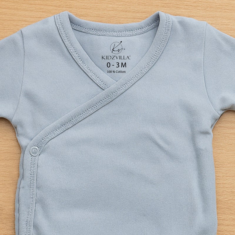 Kidzvilla baby wrap cotton bodysuit (long sleeve) 96015 - Image 2