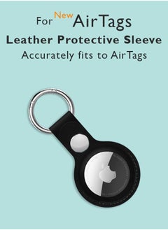 Theodor Protective Leather Case Cover with Smart Key Ring For Apple AirTag  - Image 2