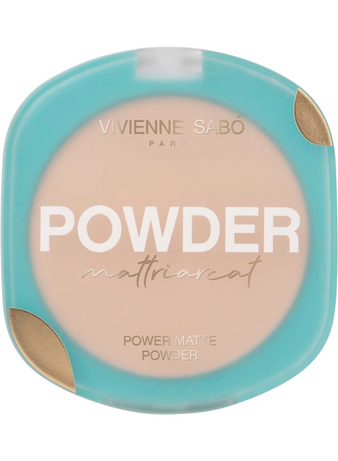 Vivienne Sabo Compact mattifying powder  Poudre matifiante compacte Matifique mineral shade 02 - Image 1