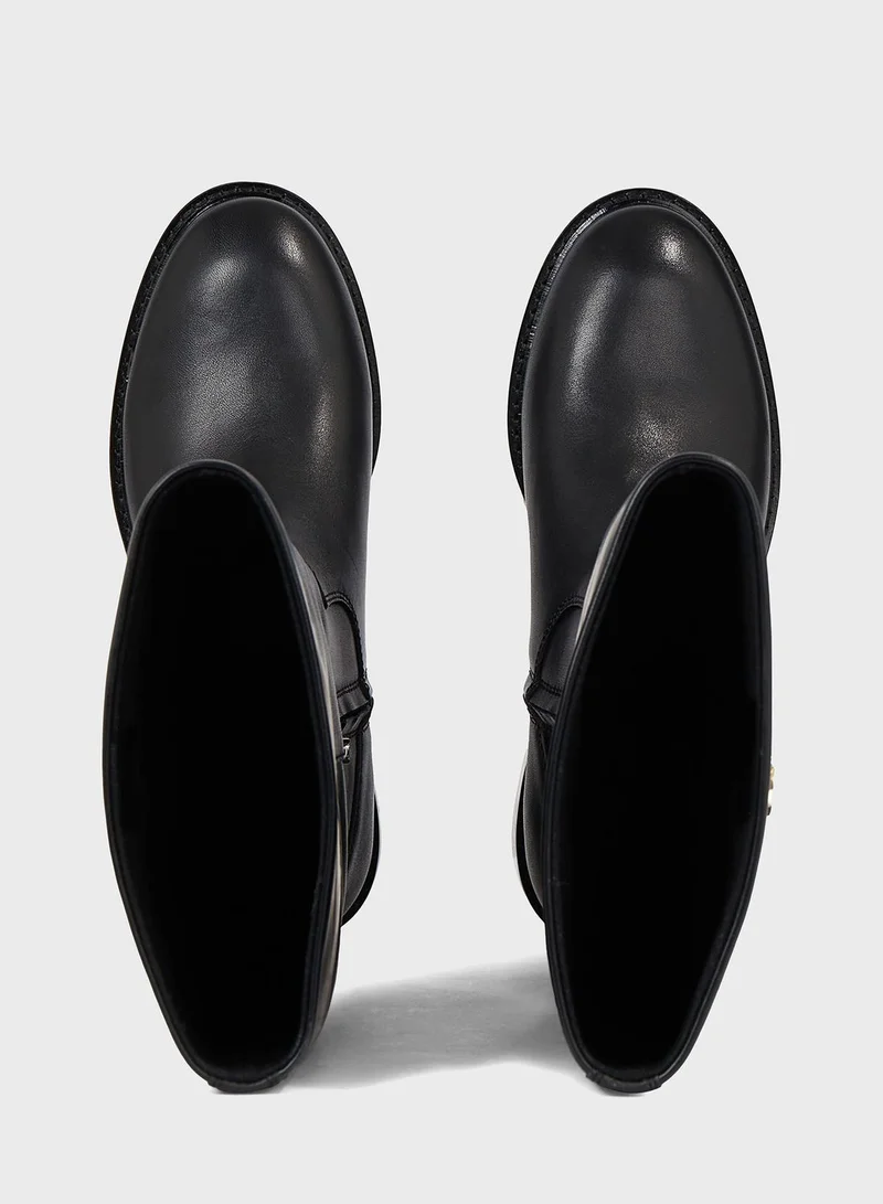 CALVIN KLEIN Rubber Sole Knee Boots