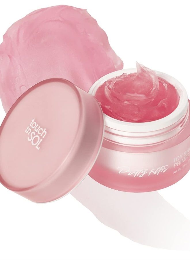 Touch in Sol برايمر آيسي شيربيت من تاتش إن سول 1.05 أونصة سائلة - برايمر مرطب لمكياج الوجه للبشرة الجافة أو الدهنية - يقلل من مظهر المسام والتجاعيد - تركيبة جل خالية من السيليكون والزيوت مع تأثير تبريدي - Image 1