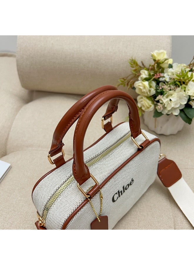 Chloe Chloé Handbag: Elegant Off - White with Brown Accents - Image 2