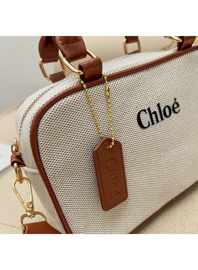 Chloe Chloé Handbag: Elegant Off - White with Brown Accents - Image 5