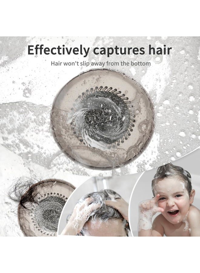 TRAPMATE Shower Drain Hair Catcher, Fast Drainage & Easy Clean Bathtub Drain Cover for Regular & Pop-up Drain (Brushed Nickel) - Image 4
