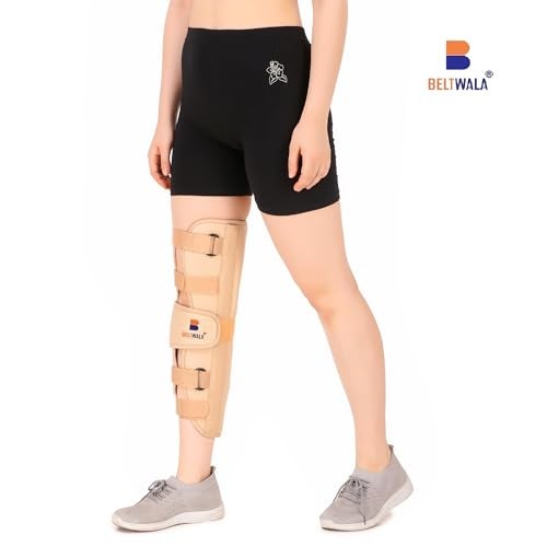 BELTWALA Knee Immobilizer Brace for Knee support for dislocation injuries ligament tear wrap around knee stabilizer splint for men & women 19"(XXL) - Image 5