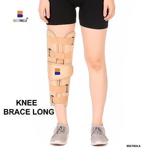 BELTWALA Knee Immobilizer Brace for Knee support for dislocation injuries ligament tear wrap around knee stabilizer splint for men & women 19"(XXL) - Image 3