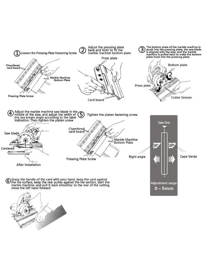 Joytube 45 Degree Angle Cutting Tool Aluminum Ceramic Marble Cutting Helper Guide Cutter Mill - Image 5