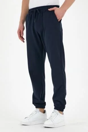 mmetalic Multicolored 4-Pack Men's Tracksuit Bottoms with Labels, Back and Side Pockets, Regular Fit Elastic Legs