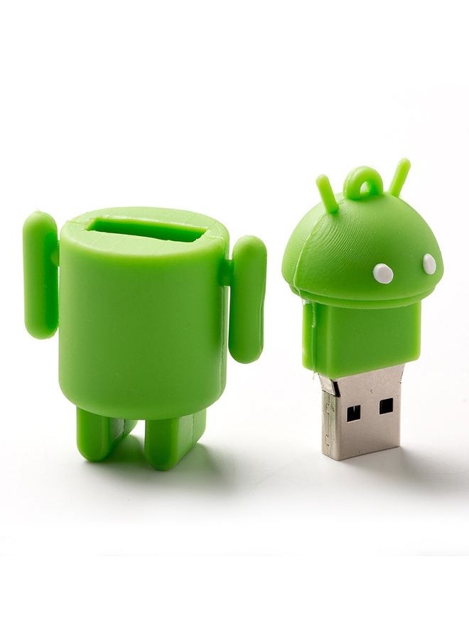 براق 8 جيجا بايت أندرويد روبوت نمط فلاش USB Disk (أخضر)  - Image 3