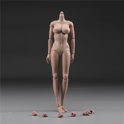 RoofWorld 16 Female Suntan Pale Action Figure Dolls 12 Middle Big Breasts Super Flexible SemiSilicone Body Fit 16 Head Sculpt Suntan Oversize Bust - Image 5