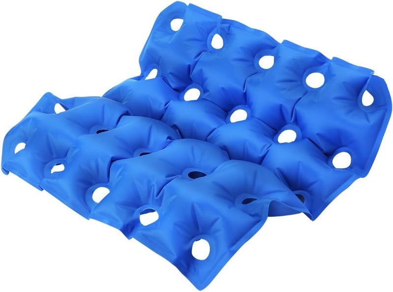 klarako Inflatable Seat Cushion, Air Chair Cushions 16.5 * 16.9inch PVC Square Seat Breathable and Comfortable for Office Chair Car Wheelchair and Home - Image 1