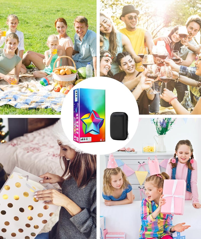 SQUISHCO for Skyjo Card Game, Card Games for Family Entertainment, Portable Deck of Cards with Black Organizer for Educational Learning and Social Gatherings Family Strategy Game (Multicolor（B）) - Image 5