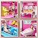 KIZONLY Pink Girl House Playset for Kids 3 4 5 6 7 8 Years Old Villa Girl Toys with 4 Storeys 10Room and 2 Dolls Furniture Accessories Pretend Play Indoor Toddler Toys Birthday Gifts for 35 68 - Image 4
