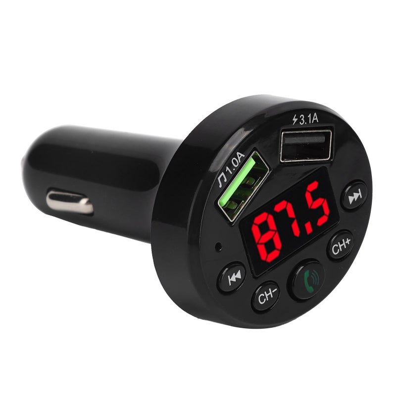E6 Car Bluetooth 5.0 MP3 Player Modulator Dual USB Fast Charging FM Adapter Transmmiter - Image 5