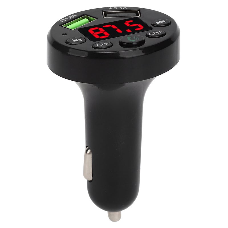 E6 Car Bluetooth 5.0 MP3 Player Modulator Dual USB Fast Charging FM Adapter Transmmiter - Image 2