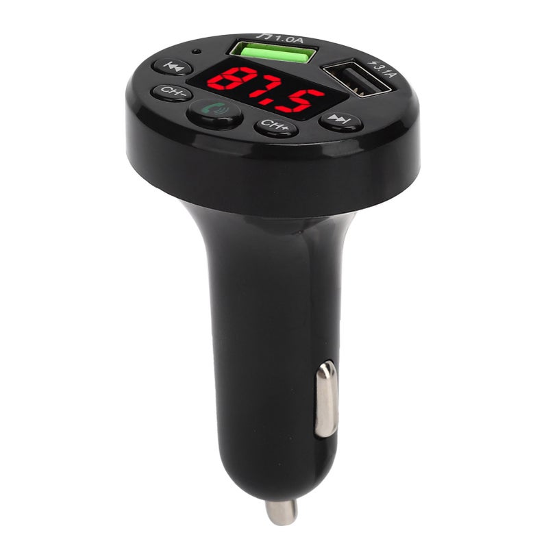 E6 Car Bluetooth 5.0 MP3 Player Modulator Dual USB Fast Charging FM Adapter Transmmiter - Image 3