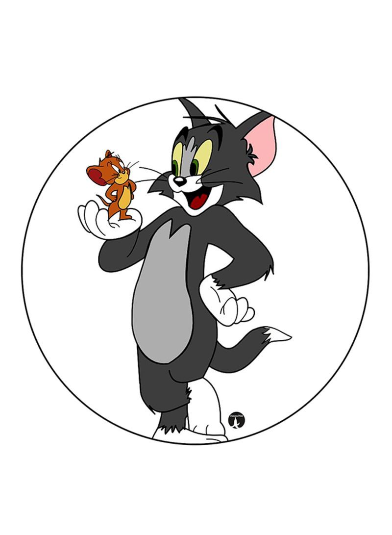 RKN Tom And Jerry Printed Mouse Pad Round  Multicolour