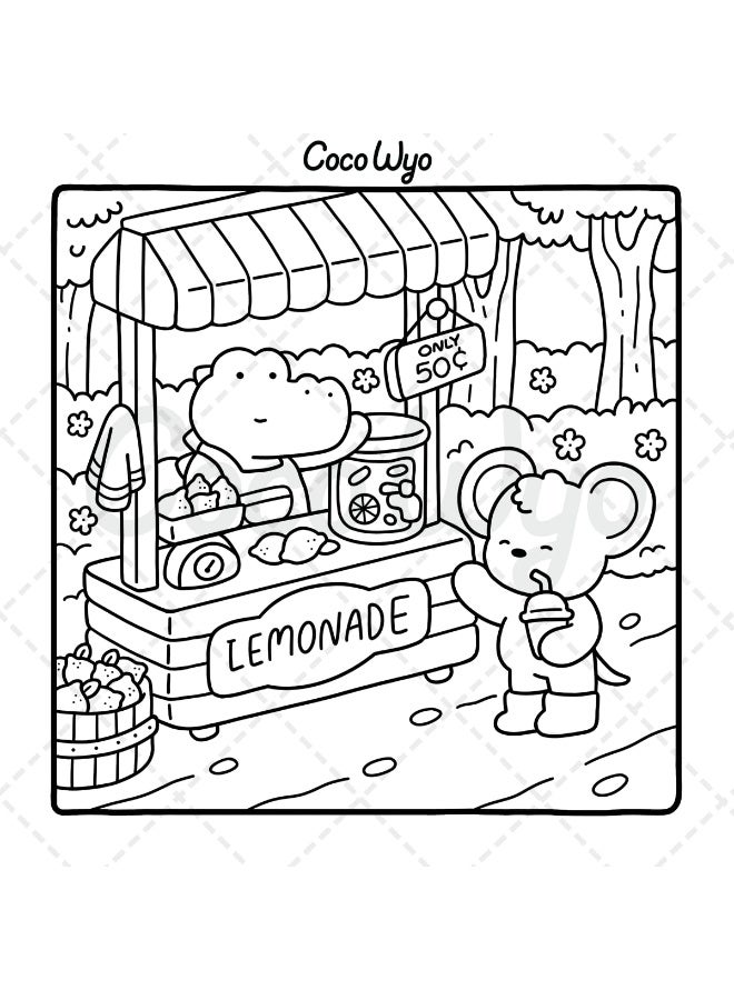 أصدقاء دافئون: كتاب تلوين للكبار والمراهقين يحتوي على شخصيات حيوانية لطيفة جداً بتصاميم سهلة ومبسطة للاسترخاء - Image 5