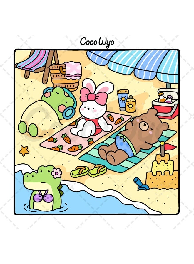 أصدقاء دافئون: كتاب تلوين للكبار والمراهقين يحتوي على شخصيات حيوانية لطيفة جداً بتصاميم سهلة ومبسطة للاسترخاء - Image 3