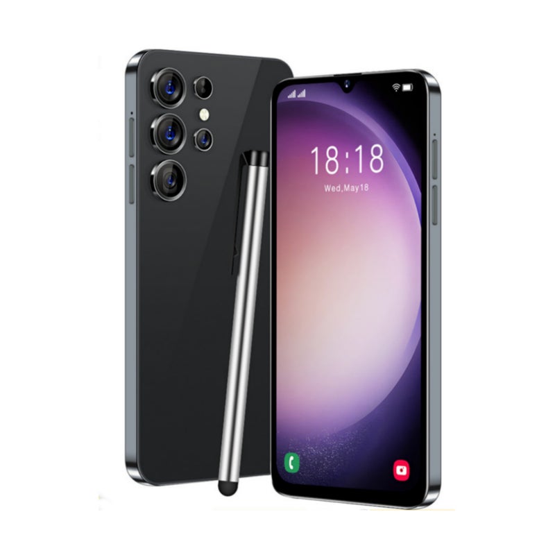 Generic (Unbranded) هاتف S23Ultra الذكي 6.5 بوصة MTK6580A رباعي النواة 1GB RAM 16GB ROM بطارية 3000mah التعرف على الوجه أسود قابس أمريكي - Image 1