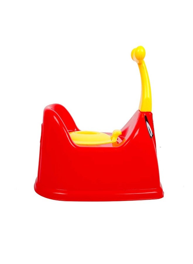 Zerya Toilet Trainer Baby Potty Seat 1234 Scooter Designed With Removable Bowl & Closing Lid Potty Seat (Red) - Image 1