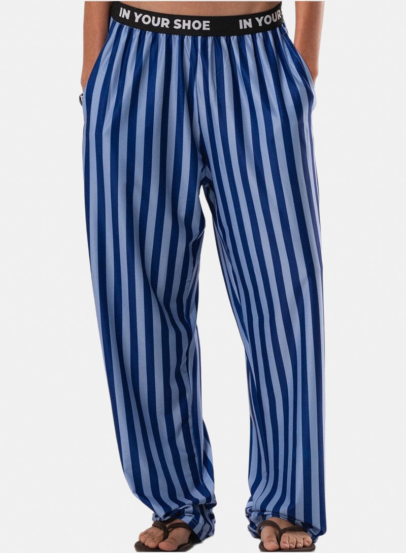 In Your Shoe Navy Stripes Pyjama Pants - Image 2