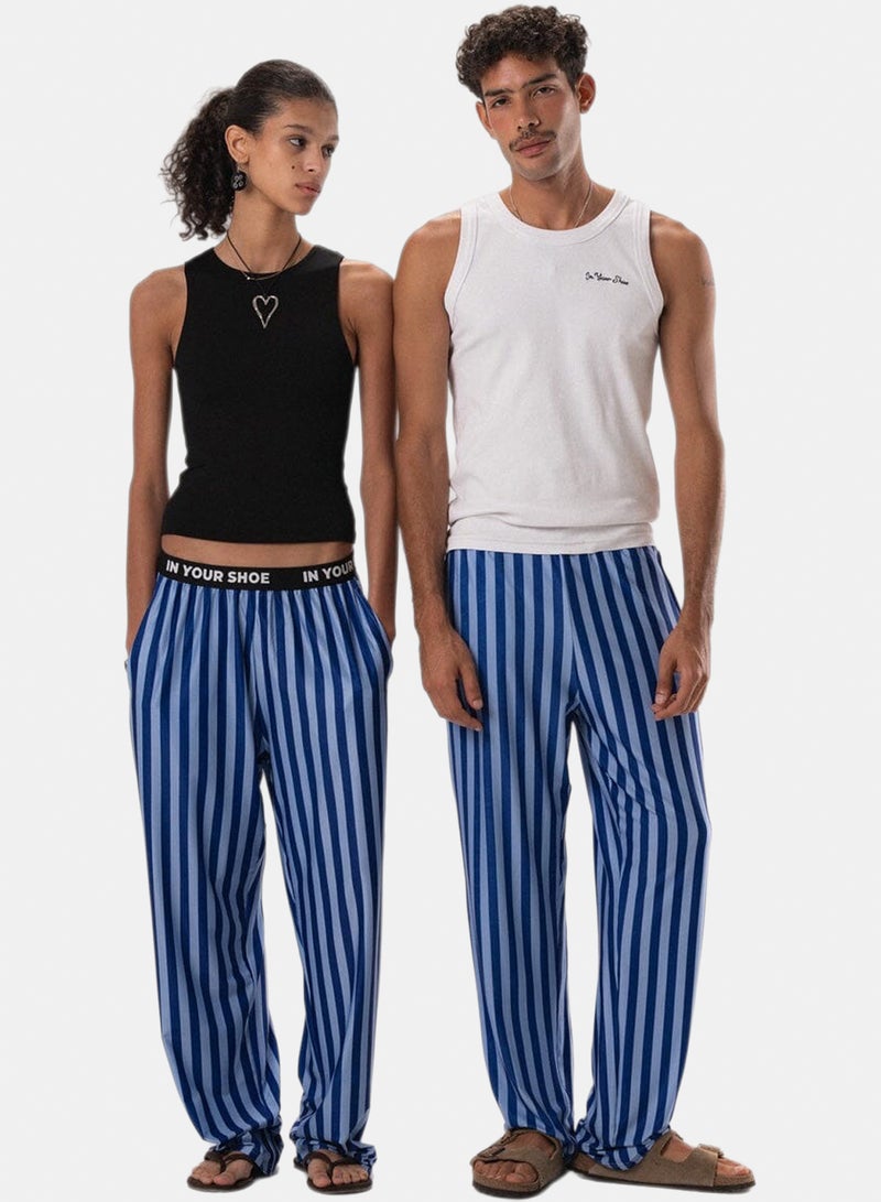 In Your Shoe Navy Stripes Pyjama Pants - Image 3