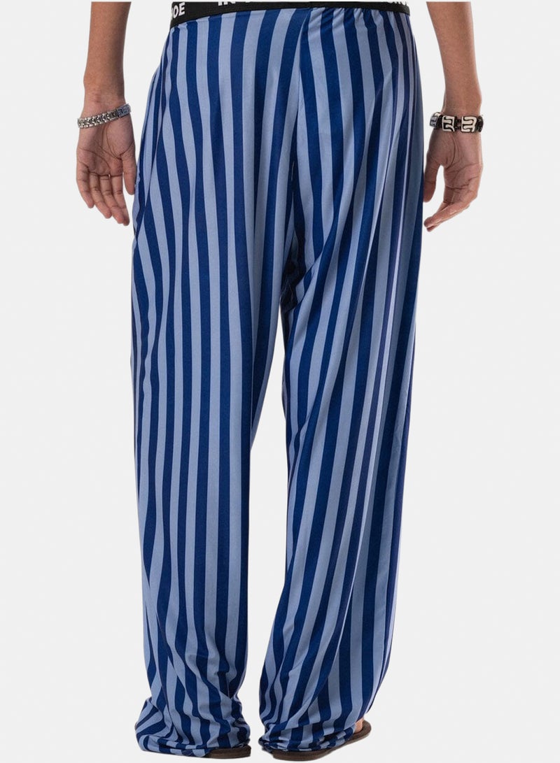 In Your Shoe Navy Stripes Pyjama Pants - Image 1