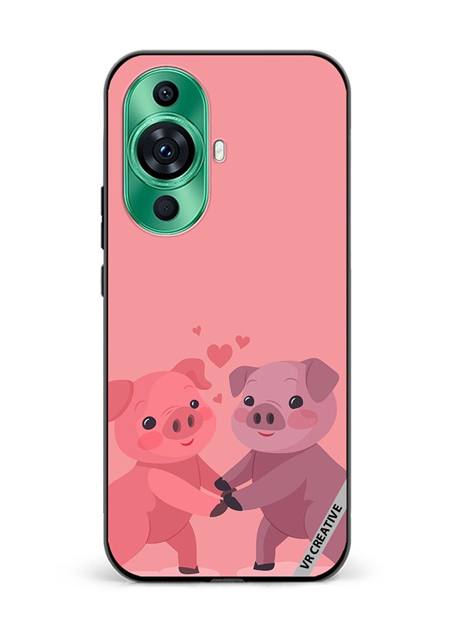 VR CREATIVE Protective Case Cover For Huawei nova 11 Pro Love Pig Design Multicolour - Image 1