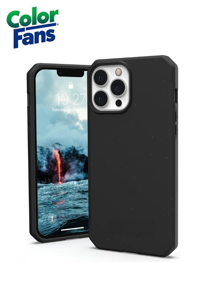 Color Fans Outback Biodegradable iPhone 13 Pro Max Case Eco-Friendly Rugged Ultra Slim Protective Cover Black - Image 1