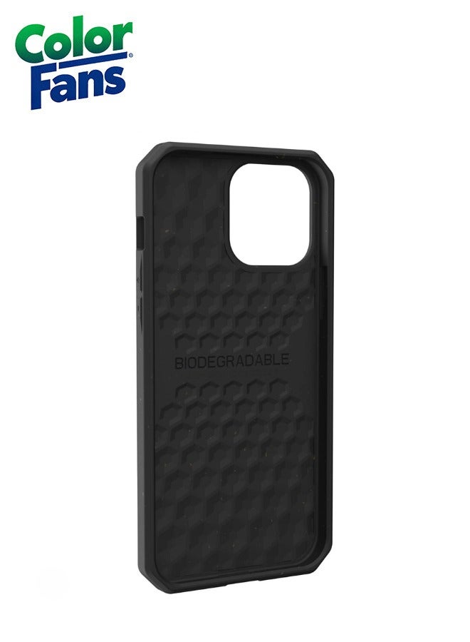 Color Fans Outback Biodegradable iPhone 13 Pro Max Case Eco-Friendly Rugged Ultra Slim Protective Cover Black - Image 3