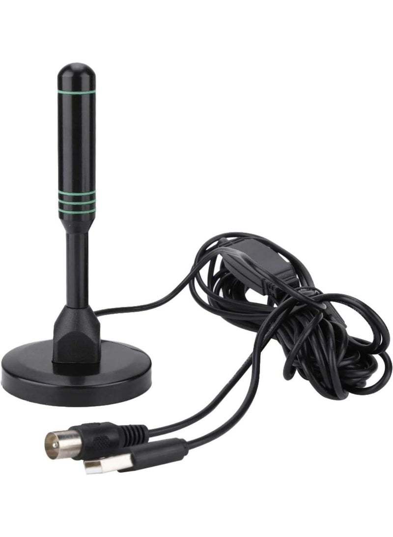 Bukela TV Antenna for Smart TV Indoor, Digital Antenna for TVs Antenna with Strong Magnetic Base, 360° Reception T V Antenna for Local Channels HDTV Antenna for TVs Indoor 4k-16.4ft(Blue) - Image 4