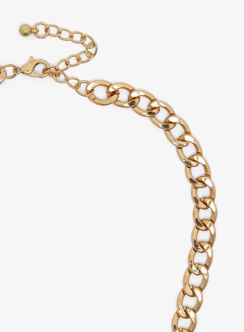 ELLA Pearl Golden Chain Choker - Image 5