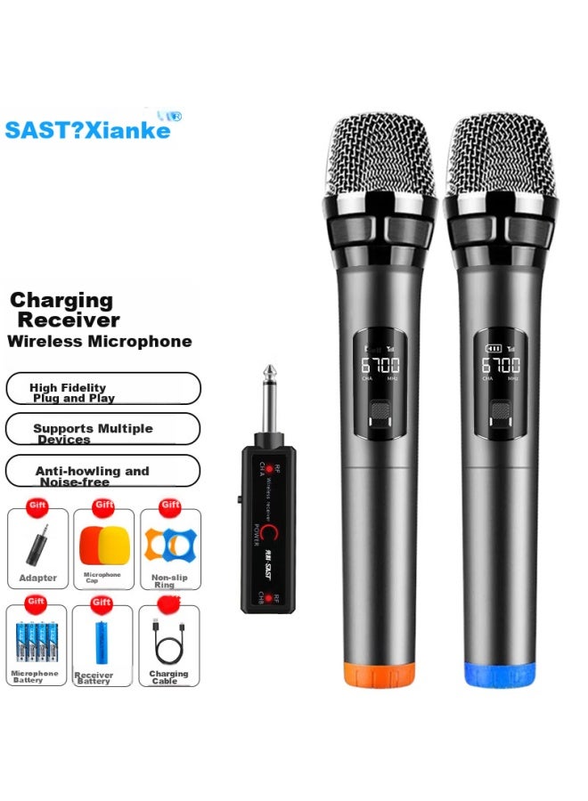 Sast Rechargeable Wireless Microphone, One-to Universal Microphone, For Home Ktv, Singing, Speech, Stage Karaoke, Conference, Speaker, Amplifier, 92a - Image 1