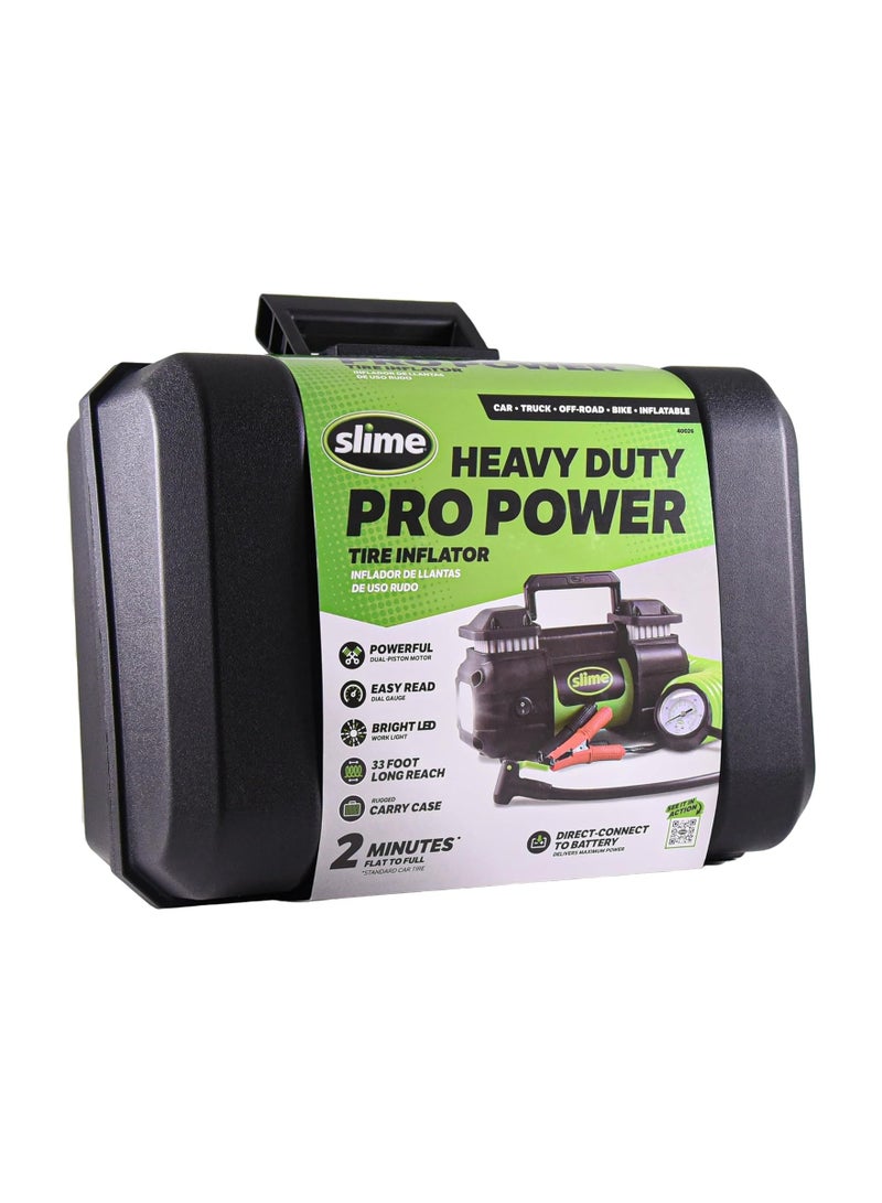 Slime سلايم 40026 مضخة هواء إطارات ثقيلة الوزن بنظام دفع مباشر - Image 2