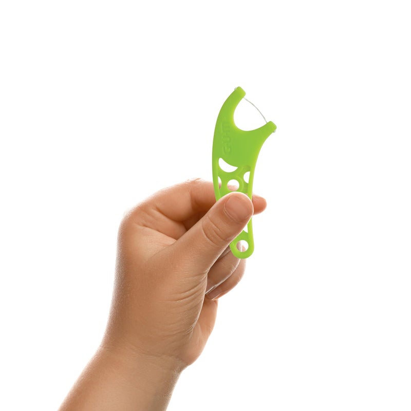 GUM Crayola Kids Flossers with Fluoride - Designed for Little Hands - Fun Grape Flavor - Easy to Use Kids Floss Picks for Children Ages 3+, 450ct - Image 4