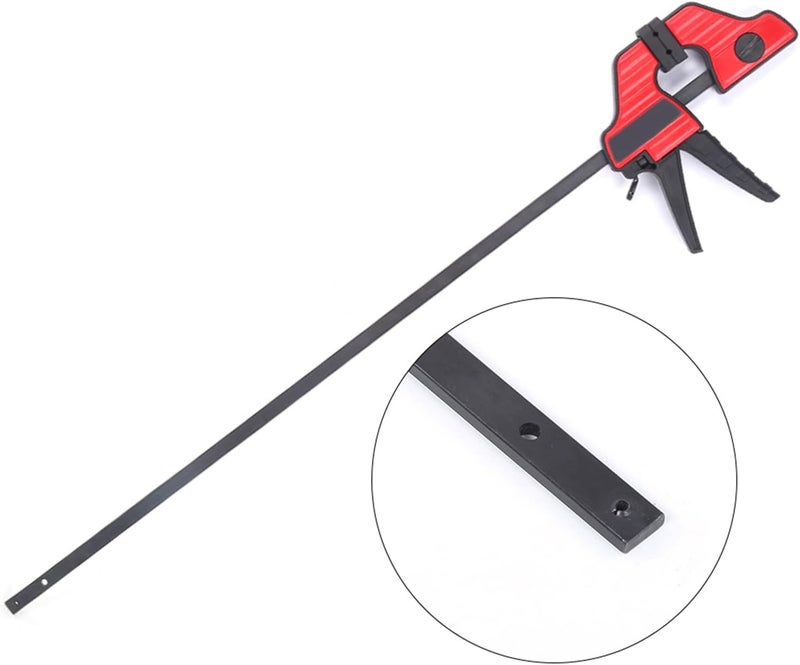 Woodworking F Clamp, 18 Inch and 24 Inch, Plastic Steel Rubber Construction, Heavy Duty Clamp - Durable Build, Soft Rubber Chuck Protection, Ideal for Carpentry and DIY Projects (24 Inch) - Image 1