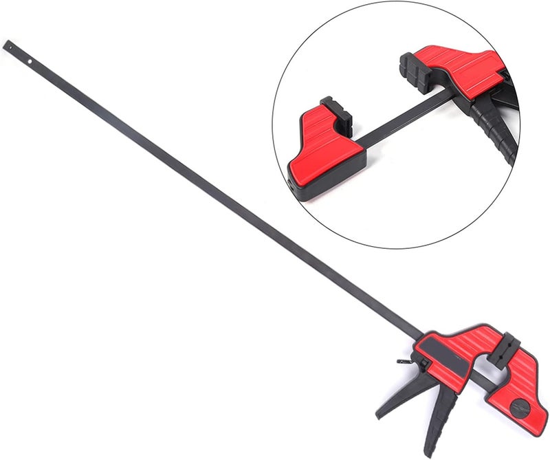 Woodworking F Clamp, 18 Inch and 24 Inch, Plastic Steel Rubber Construction, Heavy Duty Clamp - Durable Build, Soft Rubber Chuck Protection, Ideal for Carpentry and DIY Projects (24 Inch) - Image 4