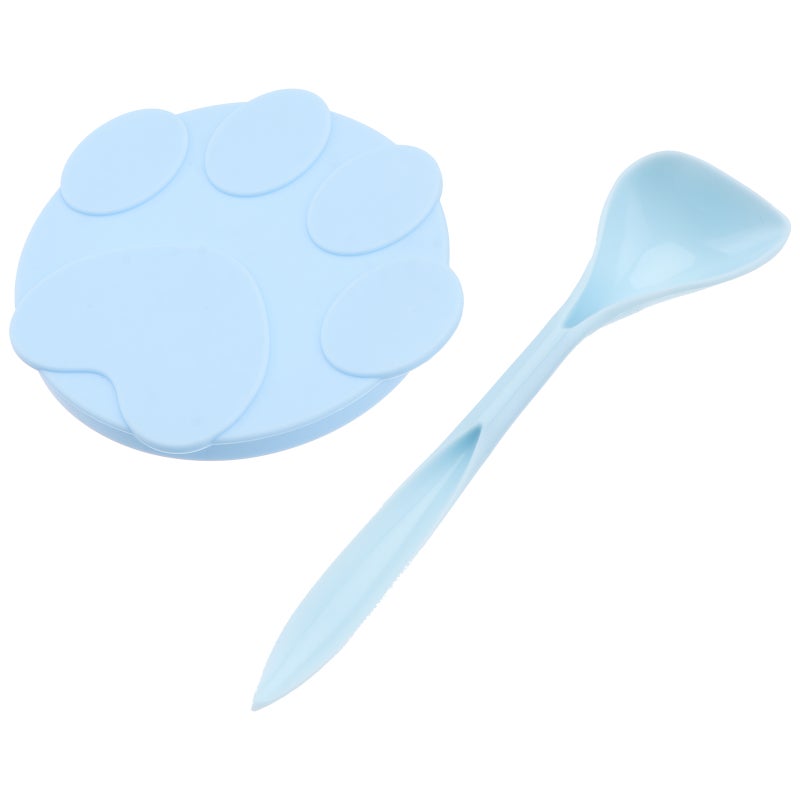 1 Set of Silicone Can Covers Pet Food Spoon Pet Feeding Spoon Silicone Can Lid - Image 1