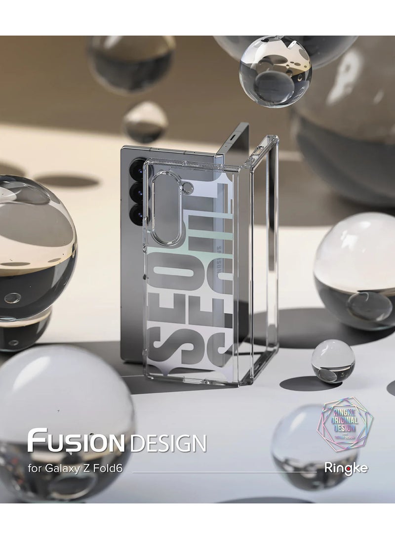 رينجك Ringke Fusion Case Compatible With Samsung Galaxy Z Fold 6 Case Thin Hard Back Shockproof TPU Shockproof Phone Cover Seoul - Image 2