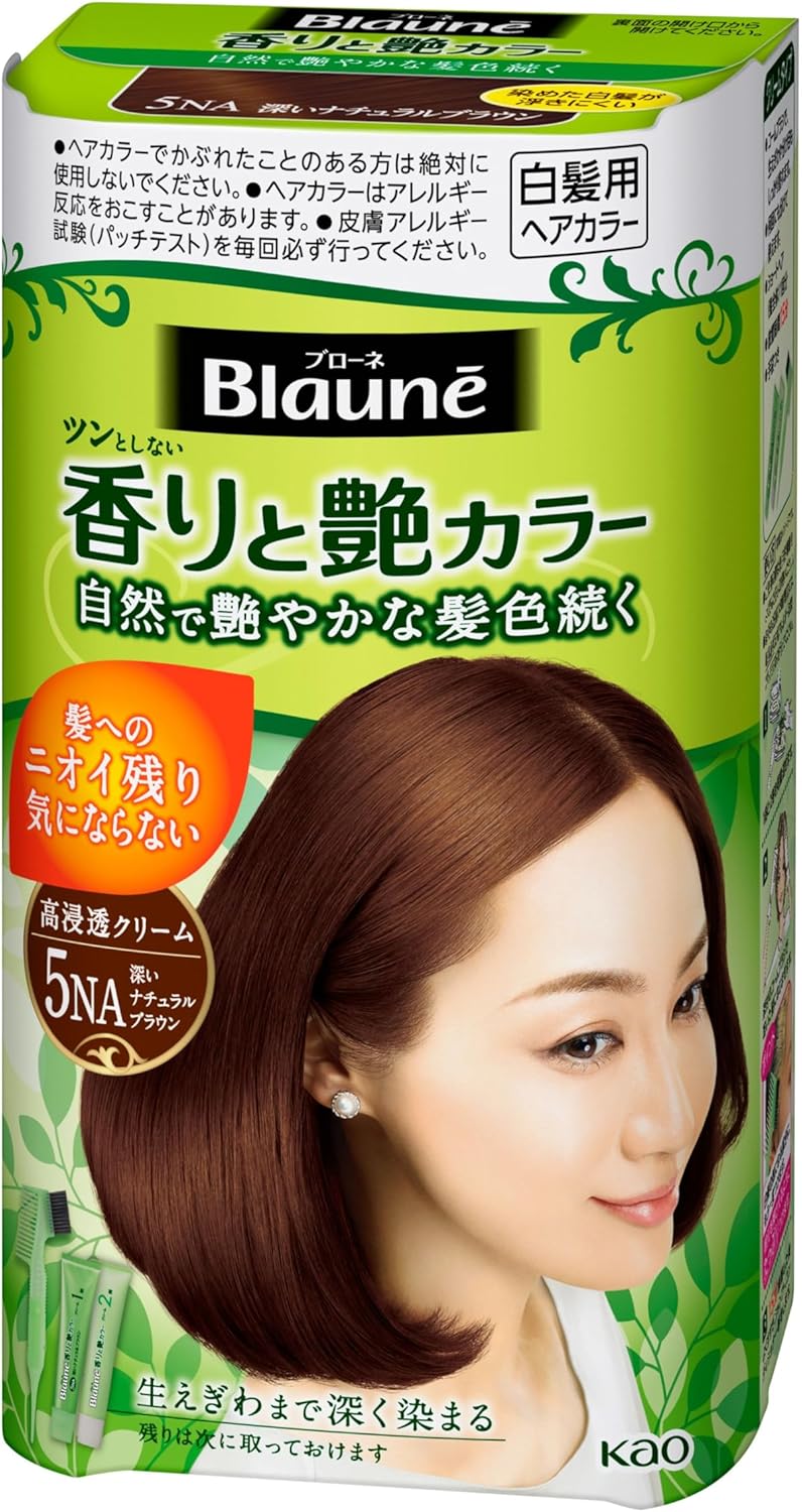 Kao Blaune Fragrant And Gloss Color Cream 5NA Deep Natural Brown