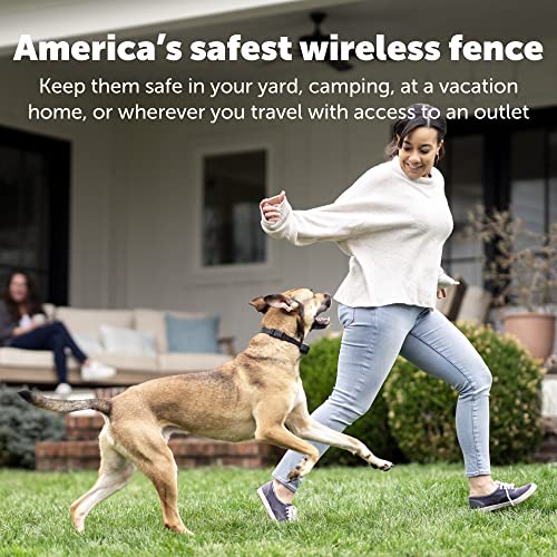 PetSafe Stay & Play Pet Fence Wireless, Dog Fence Collar Rechargeable Receiver Collar, Waterproof Design, Compatible with All PetSafe Wireless Fences, Invisible Wireless System (Black) - Image 5