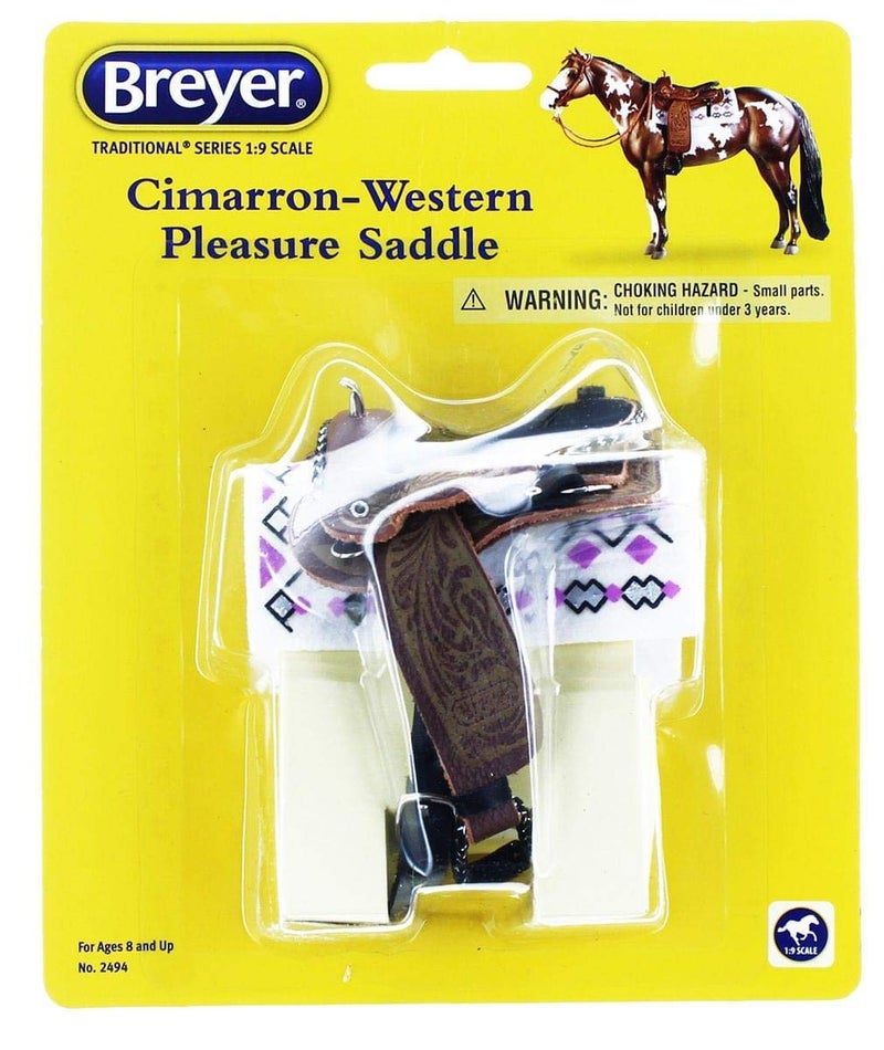 Breyer Traditional Cimarron Western Pleasure Saddle (1:9 Scale), 6.5"L x 7.875"H H - Image 2