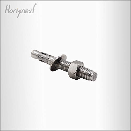Horiznext 1/2" x 3-3/4" inch Stainless Steel Standard Strong Wedge Anchor, Fasteners for Concrete (4 pcs) - Image 4