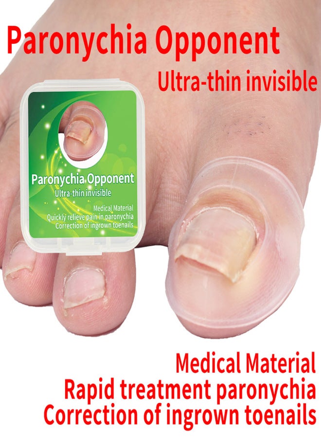 2PCS Ingrown Toenail Correction Tool Toe Cap Toenail Protector Big Toe Sleeves Thick Paronychia Correction Tool - Image 4
