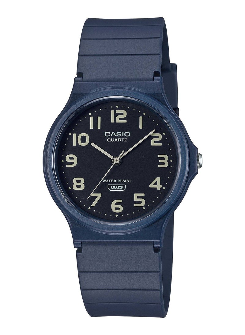 CASIO Casio Water Resistant Analog Resin Band Watch - MQ-24UC-2BDF  - 34mm  - Image 1