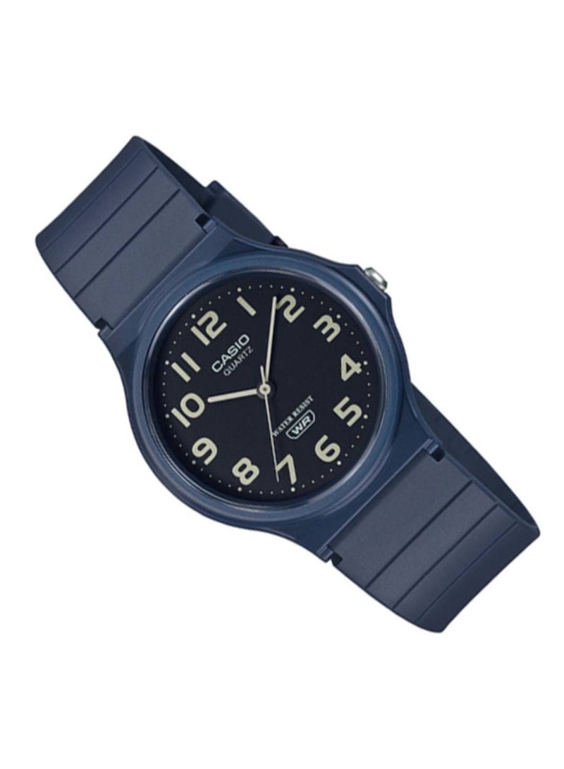 CASIO Casio Water Resistant Analog Resin Band Watch - MQ-24UC-2BDF  - 34mm  - Image 3