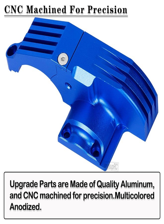 hopsupRC RC Aluminum Gear Cover Box Upgrades Part for 1/10 Maxx 89086-4 89076-4 Rc Car,Aolly Gear Cover Box Hops Up,Replaces 8987,Navy Blue - Image 5