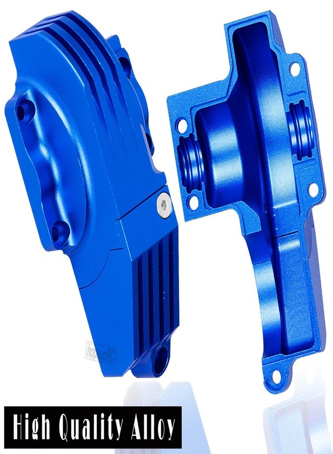 hopsupRC RC Aluminum Gear Cover Box Upgrades Part for 1/10 Maxx 89086-4 89076-4 Rc Car,Aolly Gear Cover Box Hops Up,Replaces 8987,Navy Blue - Image 3
